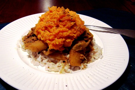 Black-Eyed Peas and Sweet Potato Dish