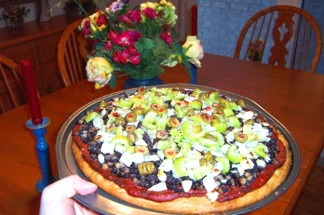 Crazy Vegan Black Bean Pizza