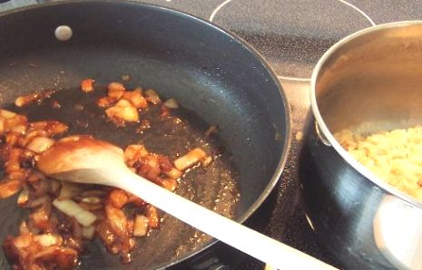 Caramelized Onions and Rice