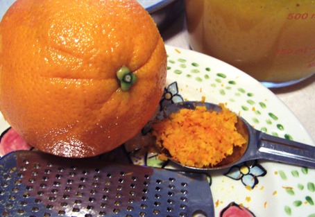 Orange Cake with Lemon Icing