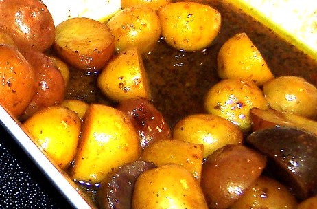 Potatoes Cooked in Spicy Broth