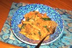 Veggie Chicken with Tomato Cream Sauce