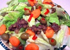Vegan Dinner salad with Lentils